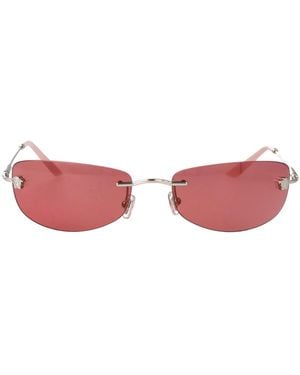 Versace Metal Sunglasses - Red
