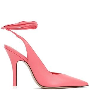 The Attico Leather Venus Court Shoes - Pink