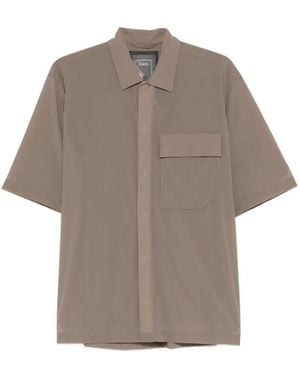 Herno Ripstop-Pattern Shirt - Gray