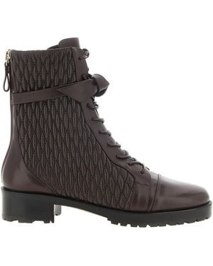 Alexandre Birman 'Quilted Clarita Combat' Ankle Boots - Brown
