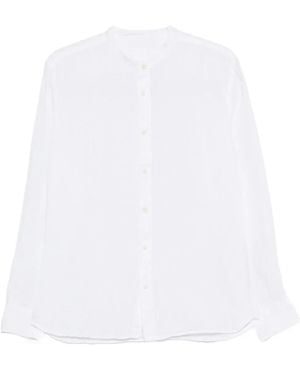 120% Lino Slim Fit Shirt - White
