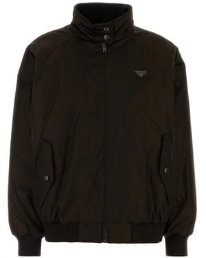 Prada Re-Nylon Bomber Jacket - Black