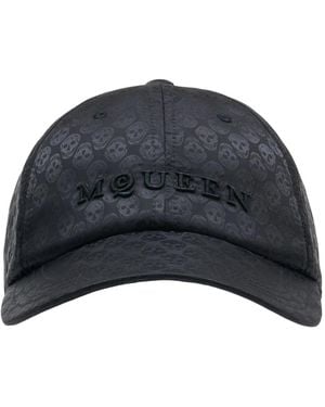 McQueen Skull Repeat Cap - Blue