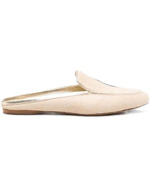 forte_forte Ponyskin Loafers - White