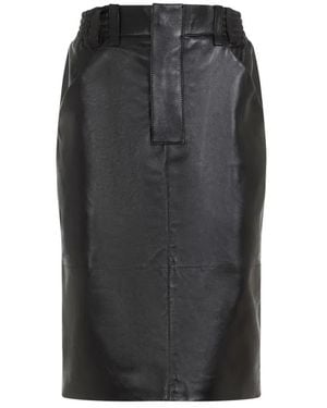Saint Laurent Midi Skirt - Black