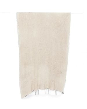 Avant Toi Bicolour Cashmere Scarf 185X90 - White