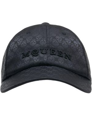 McQueen Skull Repeat Cap - Blue