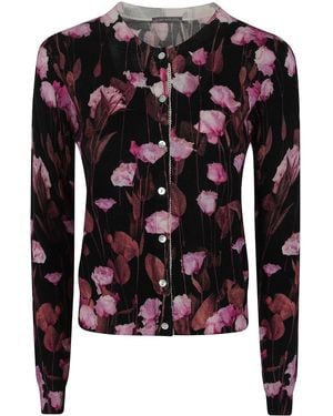 In bed with You Printed Korean Collar Sweater - Black