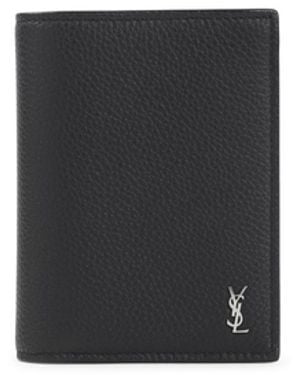 Saint Laurent Portacarte Con Cassandre - Black