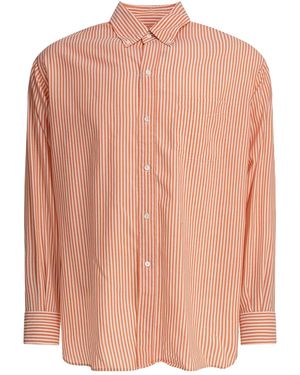 Beams Plus "Wool Stripe" Shirt - Pink