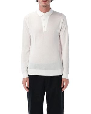 John Smedley Bradwell Cotton Polo - White