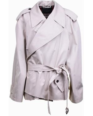 Balenciaga Trench Cropped - White