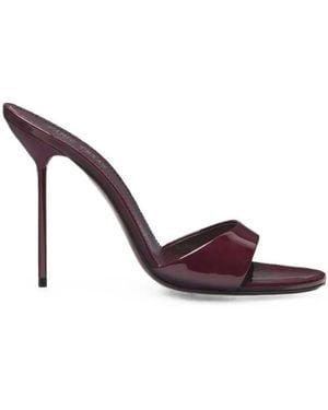 Paris Texas Lidia Patent Leather Mules - Red