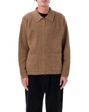 Universal Works Eco Wool Cardigan - Brown