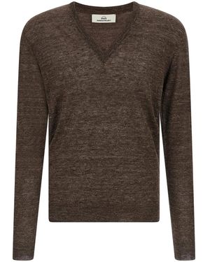 Rivvia Projects Linen And Silk Jumper - Brown