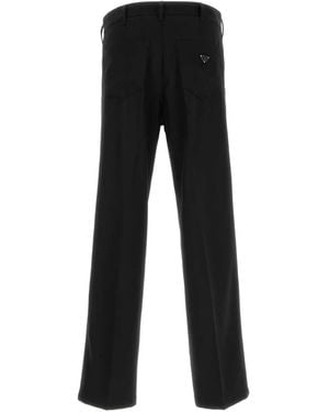 Prada Gabardine Pant Wool - Black