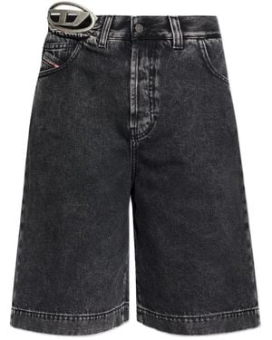 DIESEL Denim Bermuda Shorts - Black