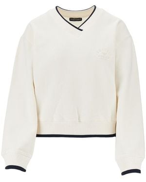 EA BODYWEAR V-Neck Sweatshirt - White