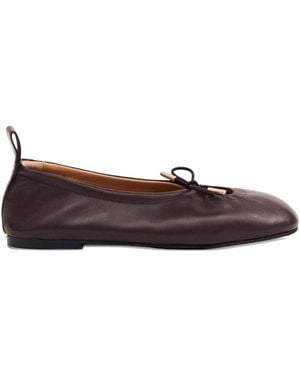 Alohas Rosalind Leather Ballet Flats - Brown