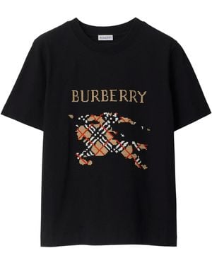 Burberry Ekd Embroidery T-Shirt - Black