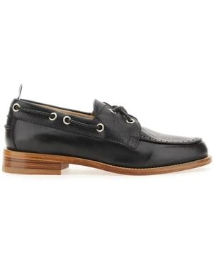 Thom Browne Boat Moccasin - Black
