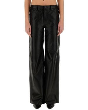 MICHAEL Michael Kors Leather Pants - Black