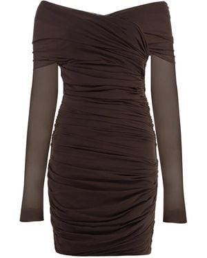 Philosophy Di Lorenzo Serafini Draped Dress - Brown