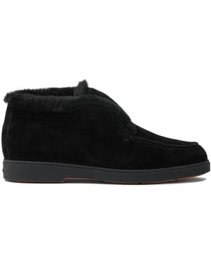 Santoni Ankle Booties - Black