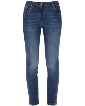 Brunello Cucinelli Slim Fit Denim Pants - Blue