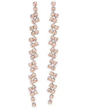 forte_forte Crystal Pendent Earrings - White