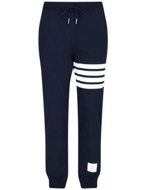 Thom Browne Track-Pants With Decorative Stripes - Blue