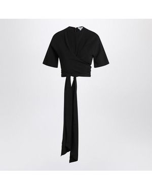 Alaïa Crossed Top - Black