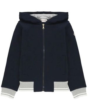Moncler Logo Hoodie - Blue