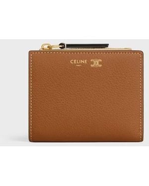 Celine Capsule Leather Wallet - Brown