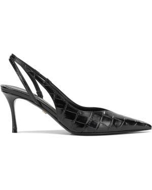 Ferragamo "Dafne 70Mm" Slingback - Black