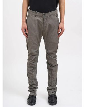 Masnada Slim Stretch Cotton Pants - Gray