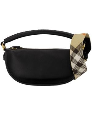 Burberry B-Clip Shoulder Bag - Black