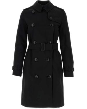 Burberry Heritage Kensington Trench Coat - Black