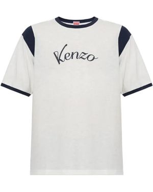 KENZO Varsity Cotton T-Shirt - White