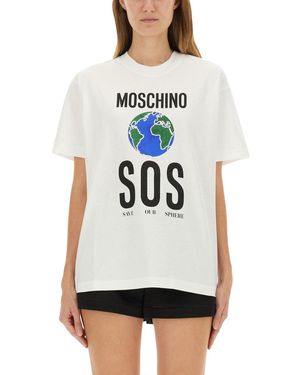 Moschino Tshirt With Print - White