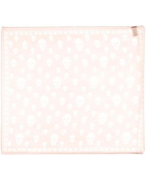 McQueen Classic Skull Scarf - Natural