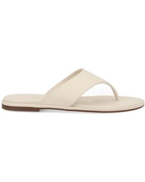 Aeyde Ivory Nappa Leather Sandals - Natural