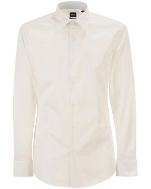 BOSS Slim Fit Shirt - White