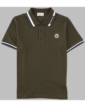 Moncler Polo Maniche Corte - Green