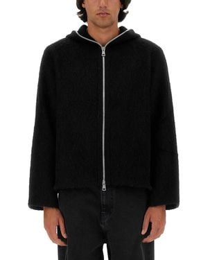 Our Legacy Cardigan Con Zip - Black