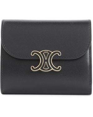 Celine Small Flap Wallet - Black