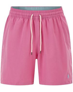 Polo Ralph Lauren Traveller Classic 14.6 Cm Beach Boxers - Pink