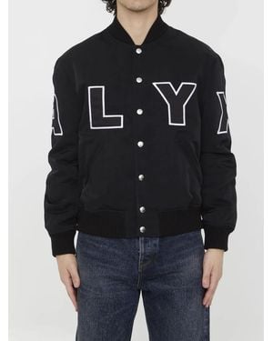 1017 ALYX 9SM Logo Varsity Bomber Jacket - Black