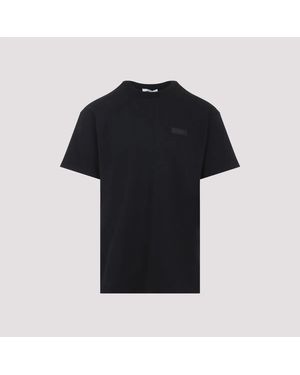 Givenchy Paris Gros Grain Cotton T-Shirt - Black