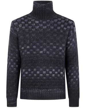 Nuur Long Sleeves Turtle Neck Jumper - Blue